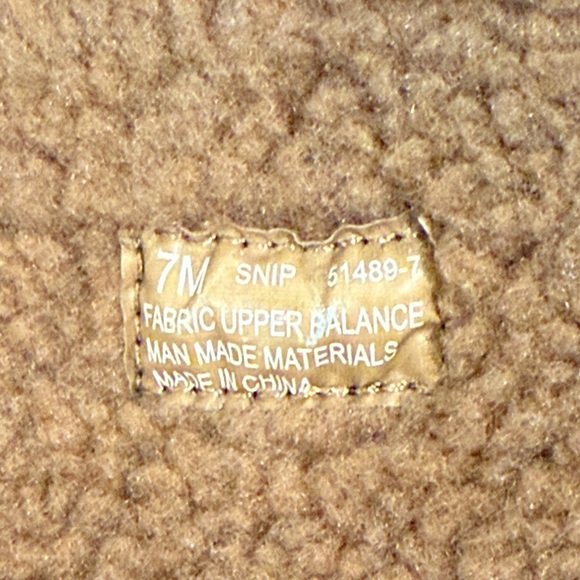 Connie Snip Tan Suede Boots Wedge Heel Faux Fur Wool Lined Zipper 7 - Picture 2 of 16